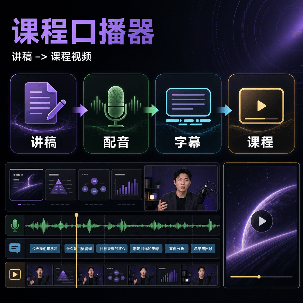知识课程口播器