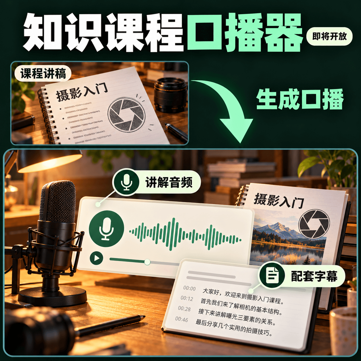 知识课程口播器
